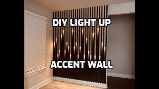 DIY Accent Wall with Lights | Quarantine Project | Feature Wall