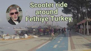 Bike ride around Fethiye Town . How beautiful! Turkey has a wonderful  coastline  . February 2022.