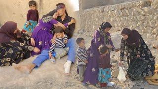 Aaliyah and Abu's warm embrace and Abu's injury in the ruins