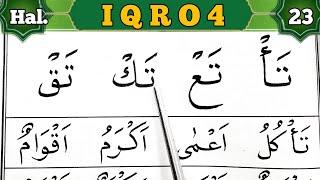 Tips Baca Iqro Sangat Mudah Dari Nol Huruf Hijaiyyah Alif ba ta | Iqro 4 Halaman 23 ( ٢٣ )