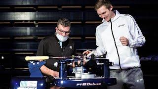 Viktor Axelsen strings his own racquet | Yonex Stringing Team