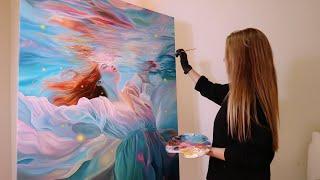 Hyperrealism Underwater Portrait Time Lapse - “Transcend”