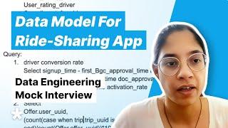 Uber Data Engineering Mock Interview - Ride-Sharing Data Warehouse Schema