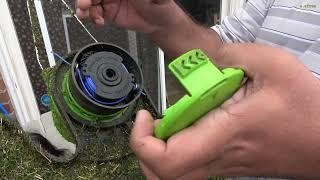 Unboxing, Assembly and Review of Greenworks Corded Wire Trimmer and Weeder 4K