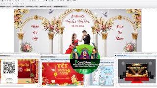  Tổng hợp 6GB mẫu corel đẹp  Bao gồm cổng cưới , karaoke . Đại hội 