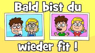   Kinderlied Gute Besserung - Bald bist du wieder fit - Gesund werden - Hurra Kinderlieder