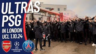  MENTAL ULTRAS PSG FANS IN LONDON 1.10.24 ARSENAL vs PARIS SG CHAMPIONS LEAGUE