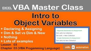 Object Variables || Excel VBA Master Class || 3.3