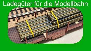 Beladung für Güterwagen auf der Modellbahn