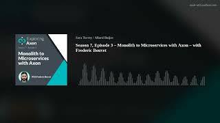 Season 7, Episode 3 – Monolith to Microservices with Axon – with Frederic Bouvet