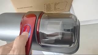 Review Cordless Dust Mite Vacuum Instrument Vacuum Cleaner Household Bed UV Sterilization