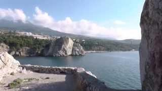 Гурзуф.Скалы Адалары и Пушкинский грот.