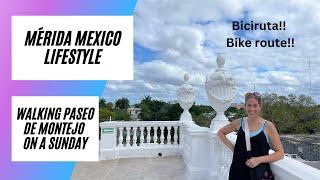 Walking or biking Mérida Mexico's Paseo on Sunday, it's for everyone!