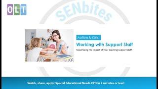 Maximising teaching support staff in the classroom or school