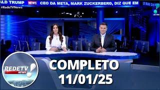 RedeTV News (11/01/25) | Completo