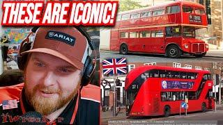American Reacts to The Famous London Buses