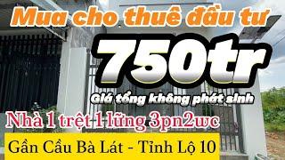 Nhà Bình Chánh giá rẻ 2024 I Bán Nhà 1 trệt 1 lững 3pn2wc gần Cầu Bà Lát Tỉnh Lộ 10 Bình Chánh