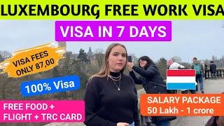 Luxembourg  Free work permit For indians 2024 | Luxembourg visa in 7 days