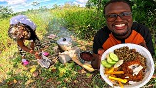 REAL GUYANESE BUSH COOK on Linden FARM (Cook Up Outdoor) @Purplegirl17 &@empressfatimaflavours1709