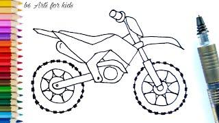 How To Draw A Dirt Bike