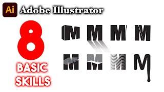 Eight simple & basic Adobe Illustrator skills that beginners must know