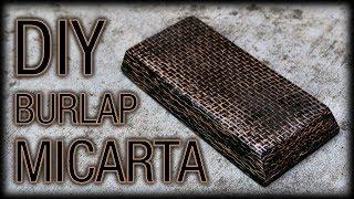 DIY Micarta Black Burlap