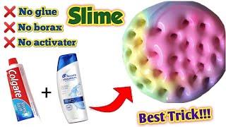 No Glue, No Borax Slime | how to make slime with sugar & salt | diy slime | Homemade slime