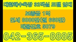 충남 보령시 대천해수욕장 모텔 임대 32객실 보증금 1억 연세 8000만 초저렴 임대 매물 번호 5079