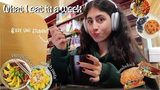 What I Eat In A Week AS A BUSY STUDENT | cauliflower gnocchi, squash pasta, breakfast cookie + more