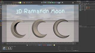 The Best Ways To Create 3D Ramadan MOON  With ( Full Control  ) CINEMA 4D S24.