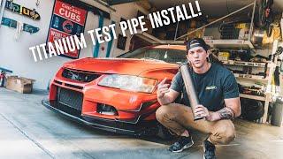 MAKING THE EVO LOUDER..? *Tomei Titanium Test Pipe Install*