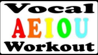 Vocal Warm Up / Vowel Exercise for Singing Lessons - AEIOU Song