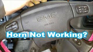 03-07 GM Truck Horn Repair Silverado Sierra Tahoe Yukon Suburban Escalade Express +pad removal GMC