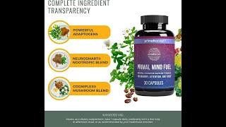 Primal Mind Fuel Brain Supplement by Primal Harvest,Brain Booster for Focus, Clarity, Memory Brain