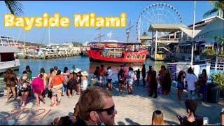 Walk Tour Bayside Miami 2021 || Bayfront Park Miami April 2021