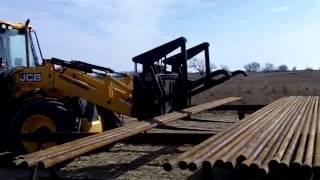 Dymax Pipe & Pole Forks for Backhoe Loaders