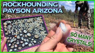 I FOUND PAYSON DIAMONDS  ROCKHOUNDING ARIZONA 