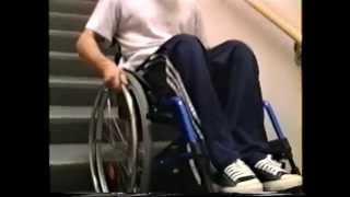 Wheelchair get down stairs 1998