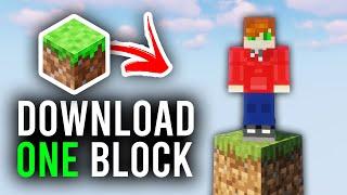 How To Download One Block In Minecraft | Play One Block On Minecraft