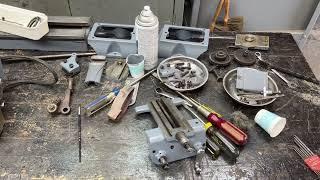 DISASSEMBLE & PAINT A CRAFTSMAN 6" LATHE  pt 1 #1023 tubalcain