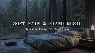 Warm Bedroom with Peaceful Piano Music & Rain Sounds - Relaxing Music for Stress Relief, Deep Sleep