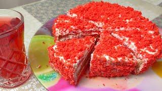 Низкокалорийный диетический ПП торт Красный Бархат
