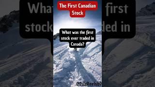 The First Canadian Stock #bank #stockmarket #facts #historical #history #canadianhistory #canada