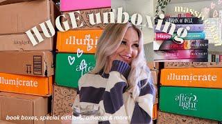 HUGE book unboxing haul!!| waterstones, book boxes, amazon & more!!