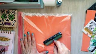 Faux Gelli Plate DIY Using a Gallon Size Baggie - Best Gelli Printing Hack I've Tried!