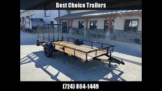 2023 Big Tex Trailers 35SA 77"x12' Tube Top Landscape Utility Trailer 2995# GVW