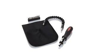 Flexible Screwdriver with Bit Extension, 10 Bits   Bag