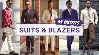 35 Suits & Blazers Outfit Ideas | Men's Fashion | Spring 2024