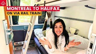 THE OCEAN Via Rail Train from Montreal to Halifax (Sleeper Cabin with Family)