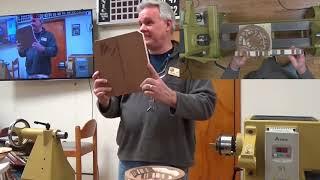 Joe Kramer demonstrates a bowl from a board